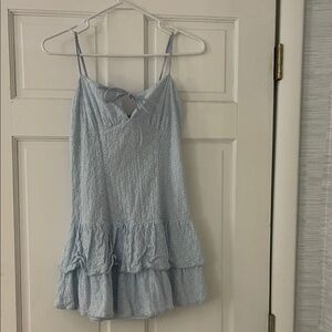 mini blue flower dress